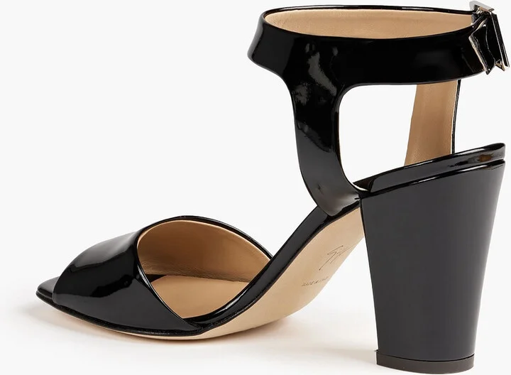 Lavinia 80 patent-leather sandals - Image 3