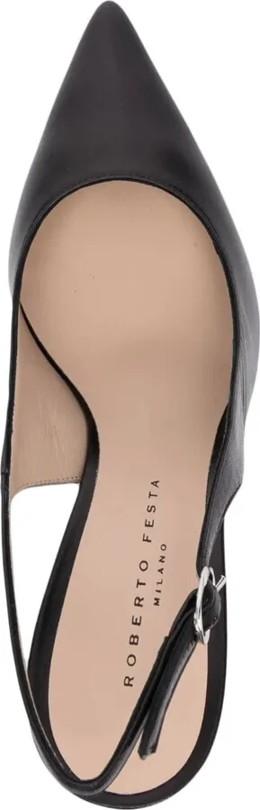 Lavinia 85mm leather slingback pumps - Image 4