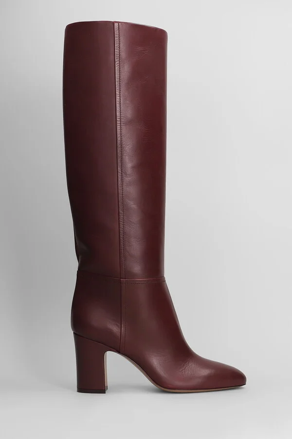 Lavinia Boot 75 High Heels Boots In Bordeaux Leather