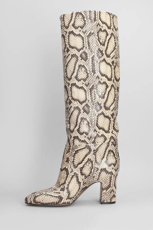Lavinia Boot 75 High Heels Boots In Python Print Leather - Image 3