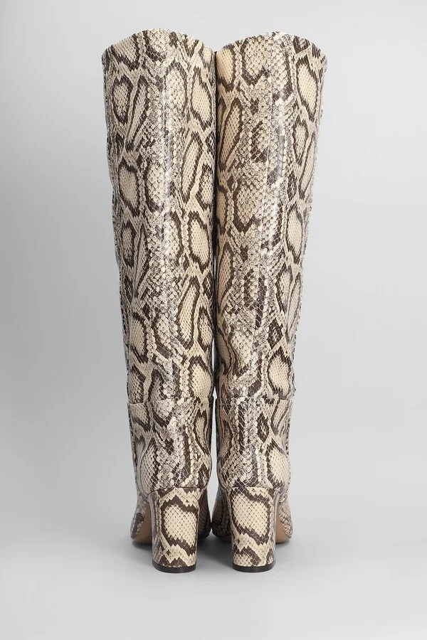Lavinia Boot 75 High Heels Boots In Python Print Leather - Image 4