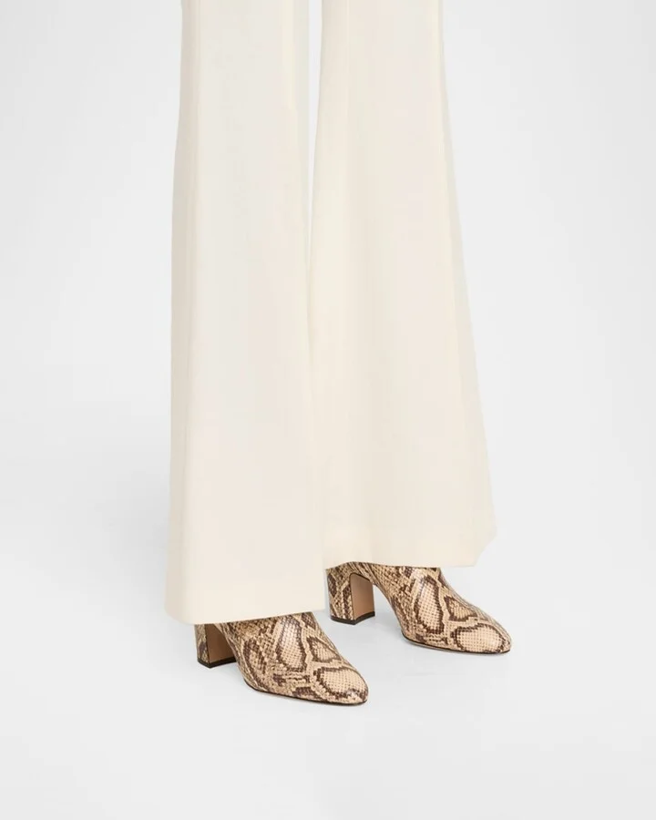 Lavinia Snake-Embossed Leather Ankle Boots - Image 5