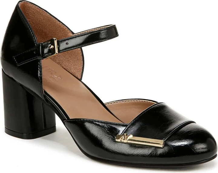 BLACK FAUX LEATHER