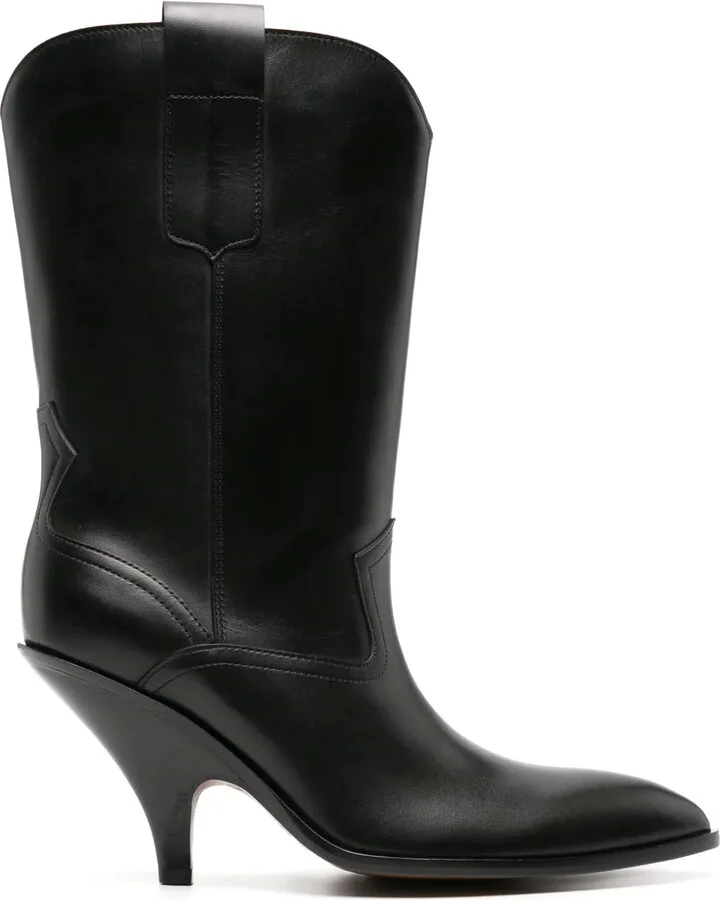 Lavyn 95mm leather cowboy boots