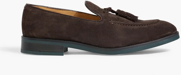 Lawrence tasseled suede loafers