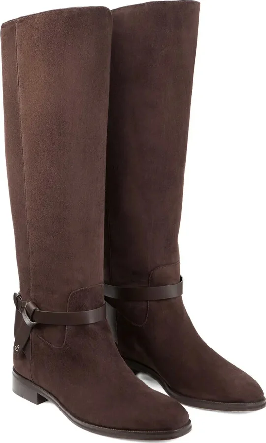Lawton knotted leather strap boots - Image 2