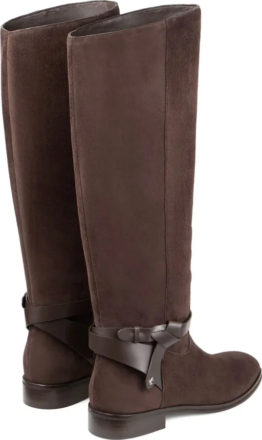 Lawton knotted leather strap boots - Image 3