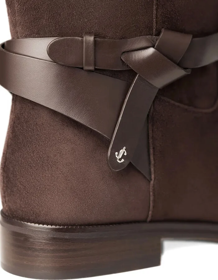 Lawton knotted leather strap boots - Image 4