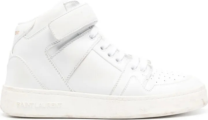 Lax distressed leather sneakers