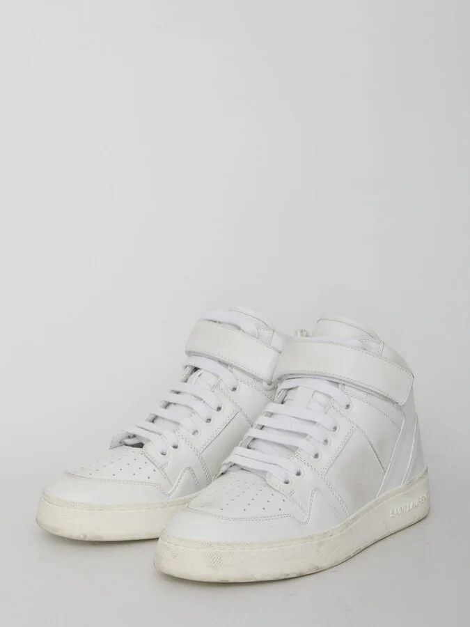 Lax Sneakers In Washedout Effect Leather - Image 2