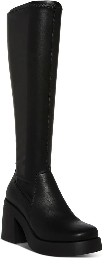 Lax Womens Faux Leather Tall Knee-High Boots