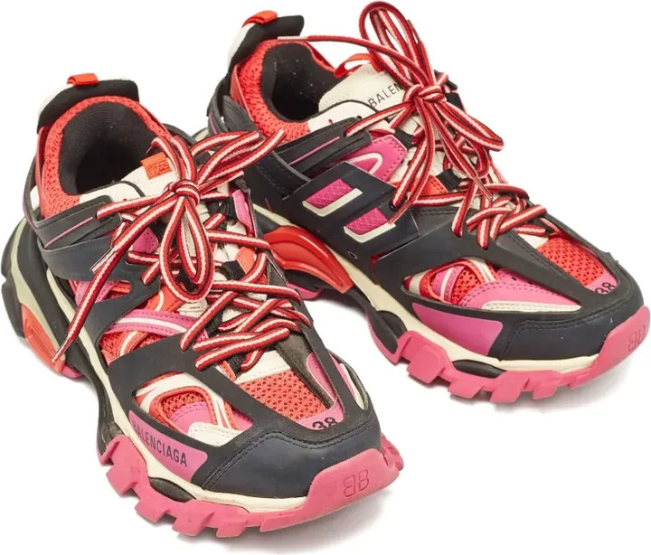 Layered Mesh Track Sneakers - Image 5