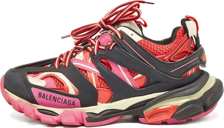 Layered Mesh Track Sneakers
