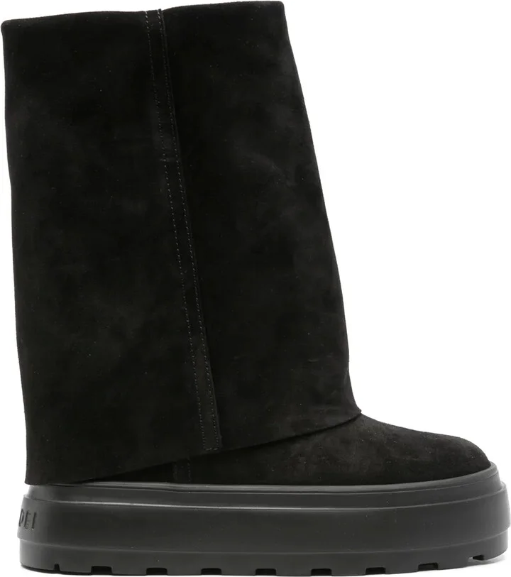Layered Platform Boots