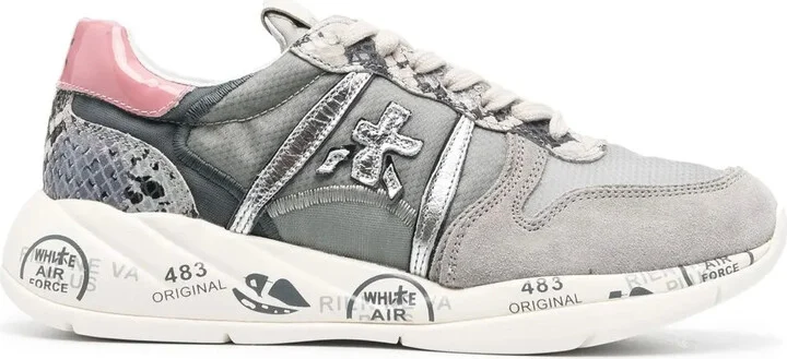 Layla low-top lace-up sneakers