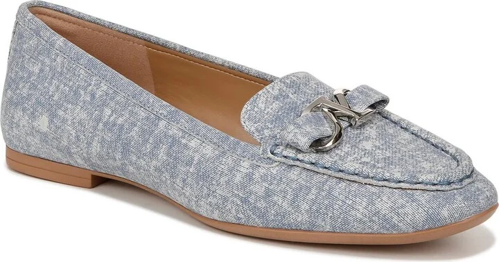 Layla Womens Leather Slip-On Loafers