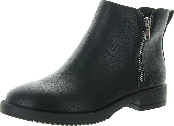 Laylaa Womens Solid Manmade Ankle Boots