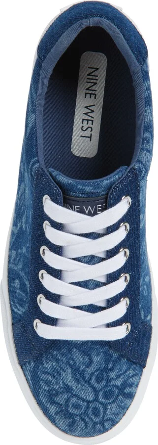 Layna Snakeskin Embossed Sneaker - Image 5