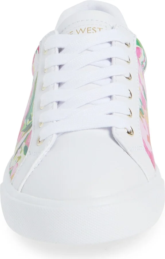Layna Snakeskin Embossed Sneaker - Image 9