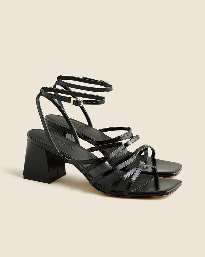 Layne strappy-sandal heels in leather
