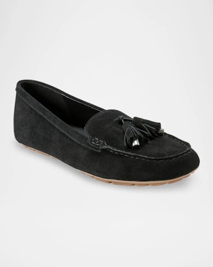 Layney Suede Moccasin Tassel Loafers - Image 7