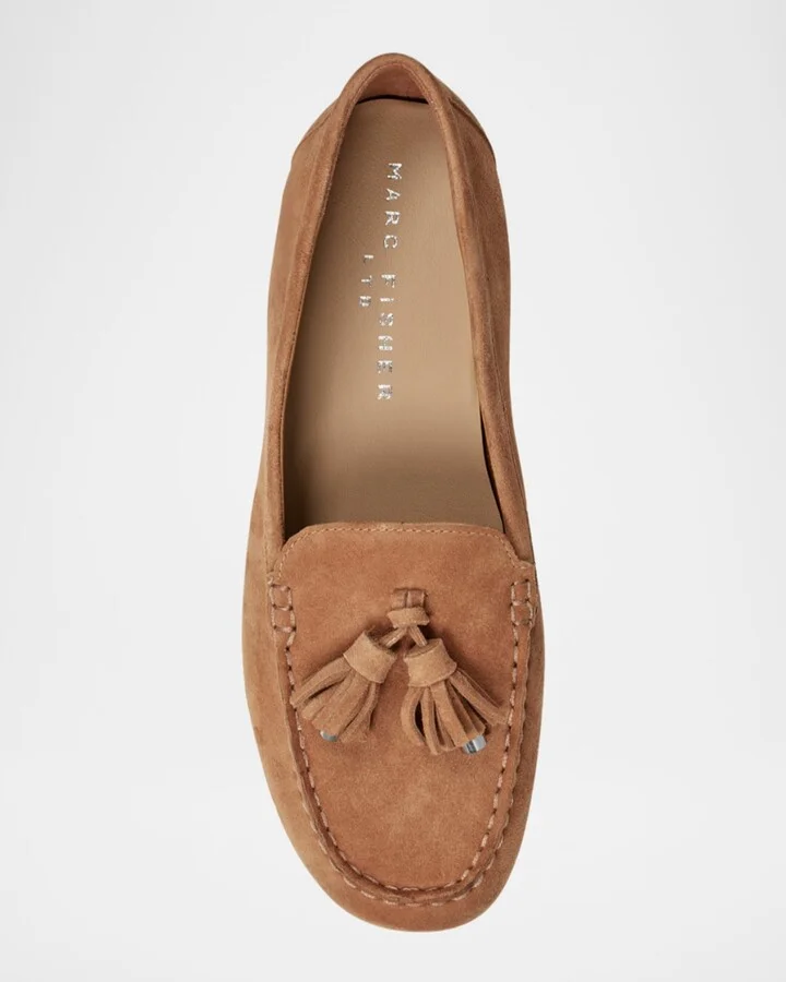 Layney Suede Moccasin Tassel Loafers - Image 9
