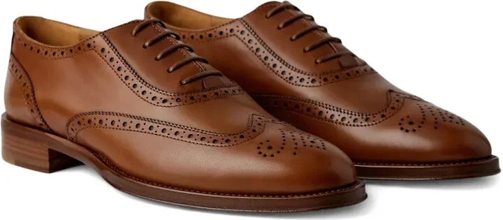Layton brogued lace-up derby shoes - Image 2