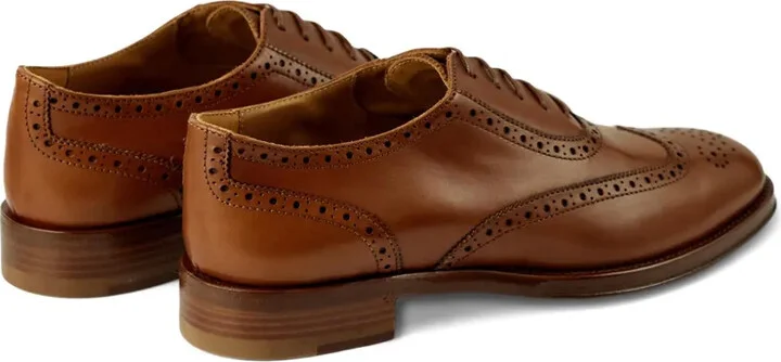 Layton brogued lace-up derby shoes - Image 4