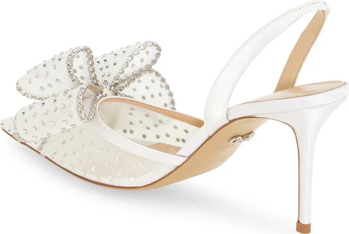 Le Cadeau Bow Pointed Toe Slingback Pump - Image 2