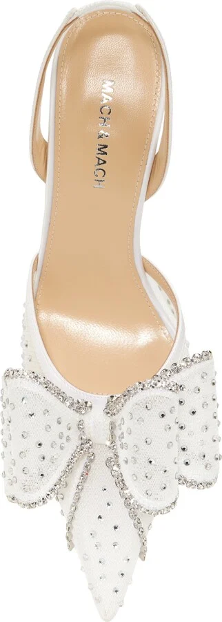 Le Cadeau Bow Pointed Toe Slingback Pump - Image 5