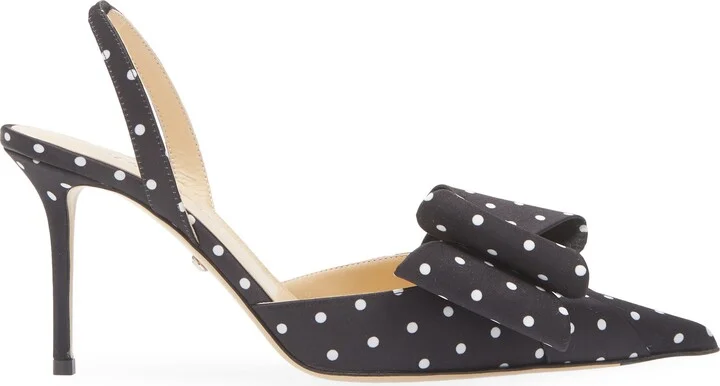 Le Cadeau Bow Polka Dot Slingback Pump - Image 3