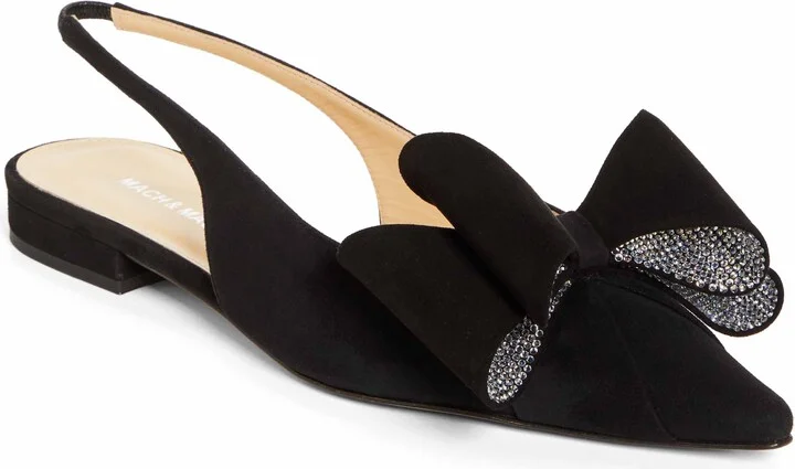 Le Cadeau Pointed Toe Slingback Flat
