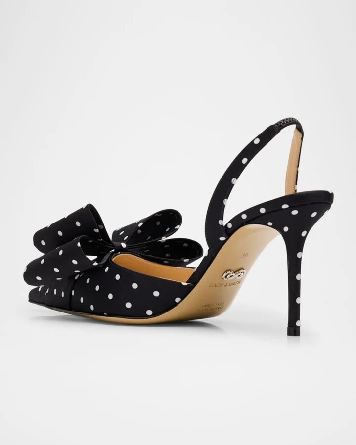 Le Cadeau Polka Dot Singback Pumps - Image 6