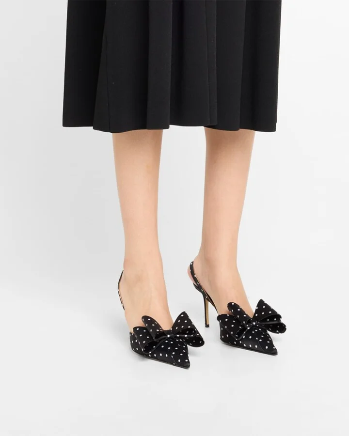 Le Cadeau Polka Dot Singback Pumps - Image 7