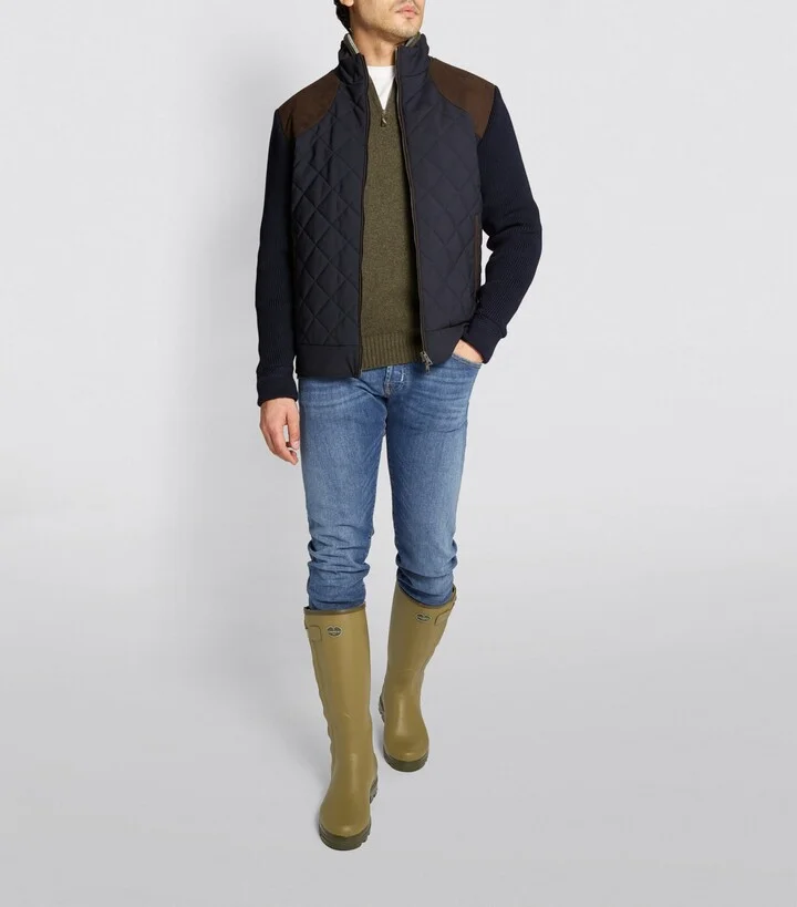 Le Chameau Leather-Lined Chasseur Wellington Boots - Image 5