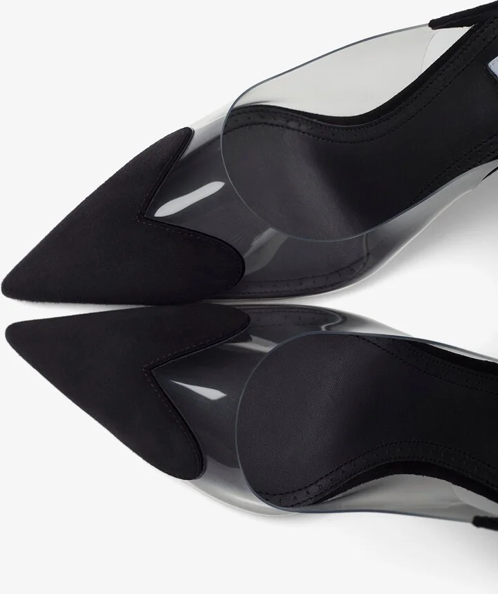 Le coeur 90 black slingbacks - Image 4
