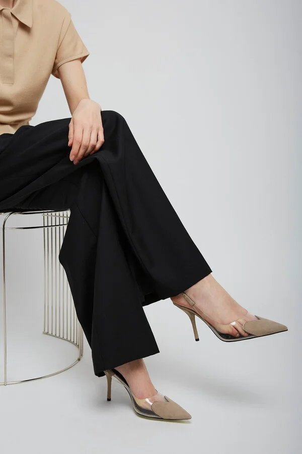 Le coeur 90 greige slingbacks - Image 2