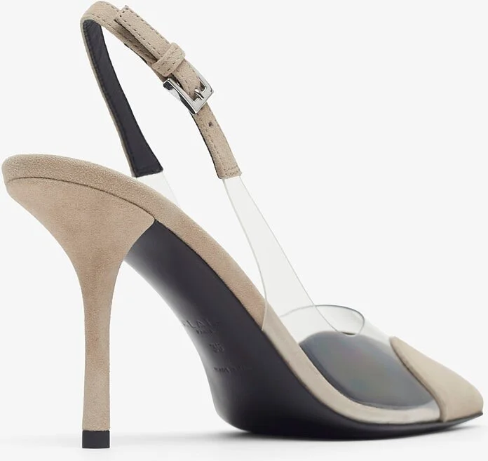 Le coeur 90 greige slingbacks - Image 3