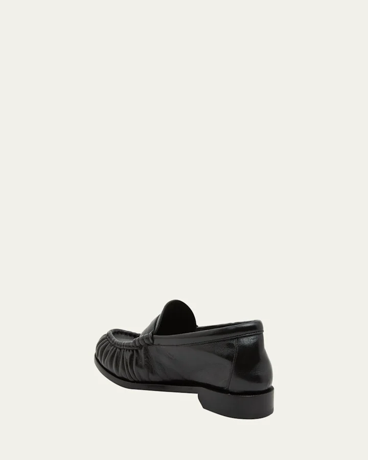 Le Leather YSL Penny Loafers - Image 3