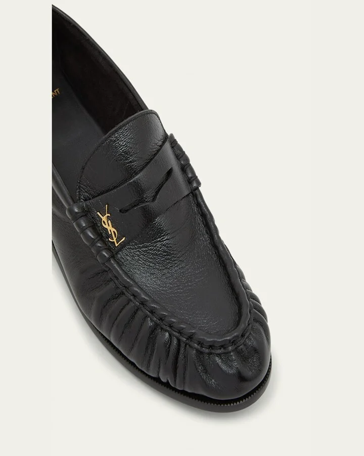Le Leather YSL Penny Loafers - Image 4