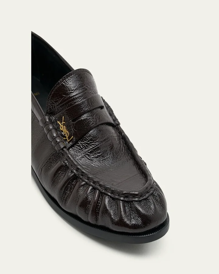 Le Leather YSL Penny Loafers - Image 9