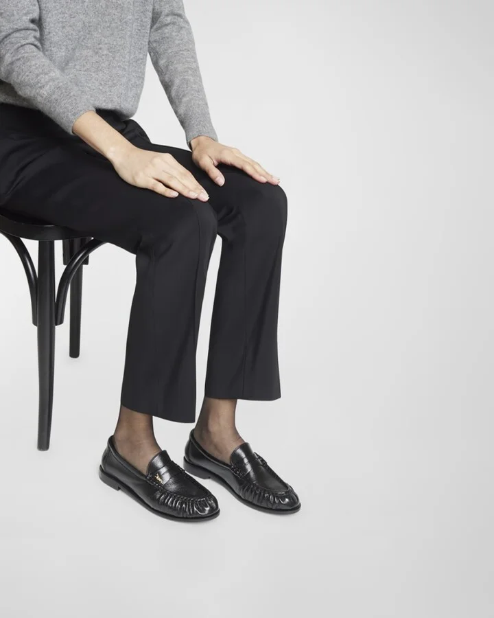 Le Leather YSL Penny Loafers - Image 11