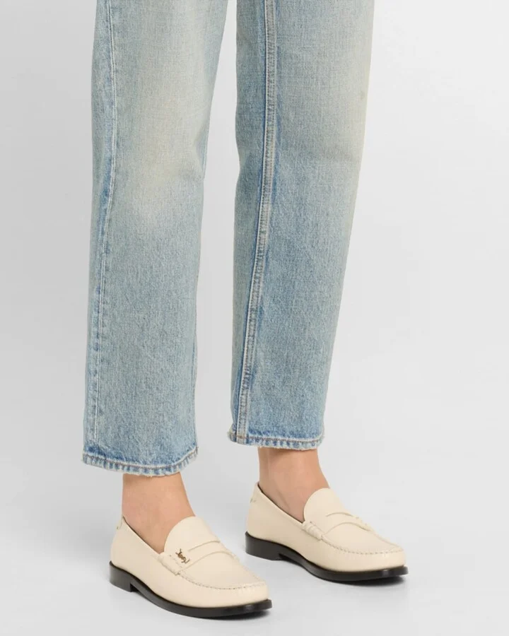 Le Leather YSL Penny Loafers - Image 3