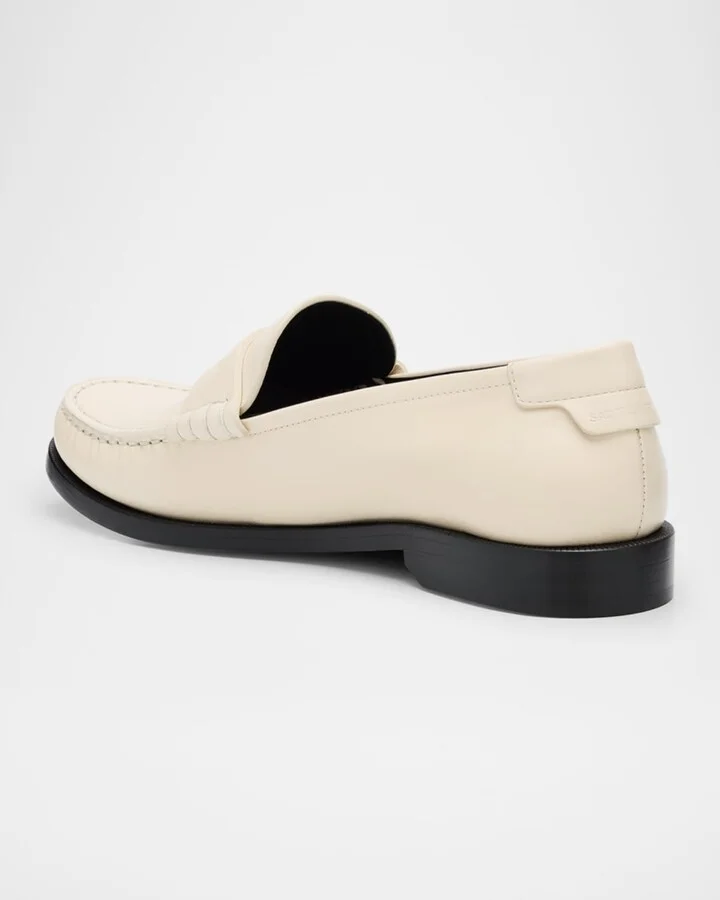 Le Leather YSL Penny Loafers - Image 4
