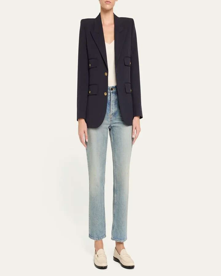 Le Leather YSL Penny Loafers - Image 2