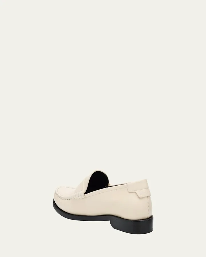 Le Leather YSL Penny Loafers - Image 5