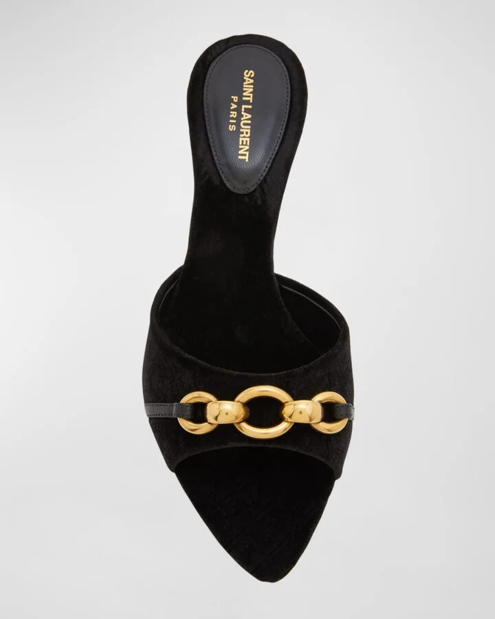Le Maillon Chain Mule Sandals - Image 3