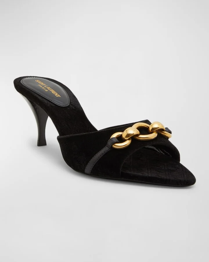 Le Maillon Chain Mule Sandals - Image 4
