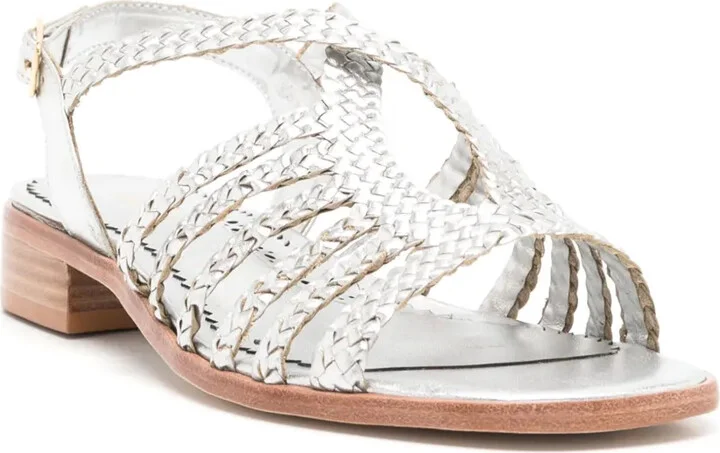 Le Marais metallic braided sandals - Image 2