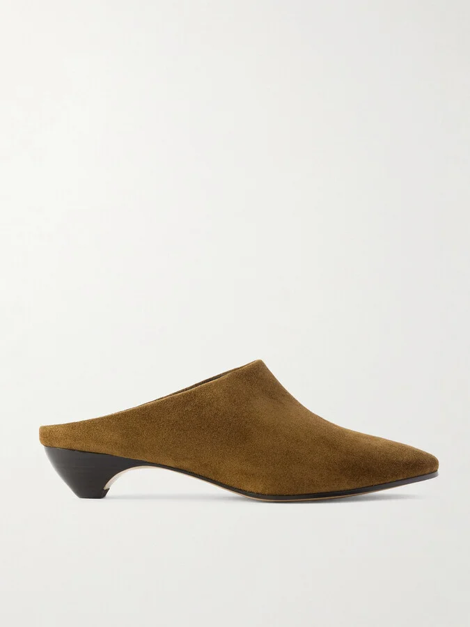 Le Monde Béryl - Allegra Suede Mules - Brown